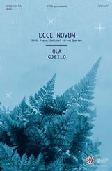 Ecce Novum SATB choral sheet music cover Thumbnail